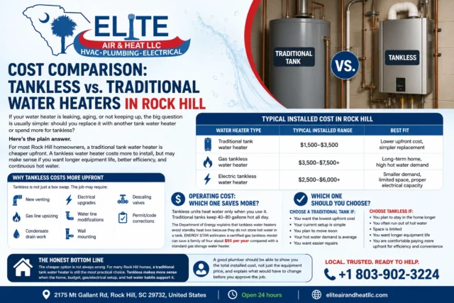 Tankless Vs. Traditional Water Heater