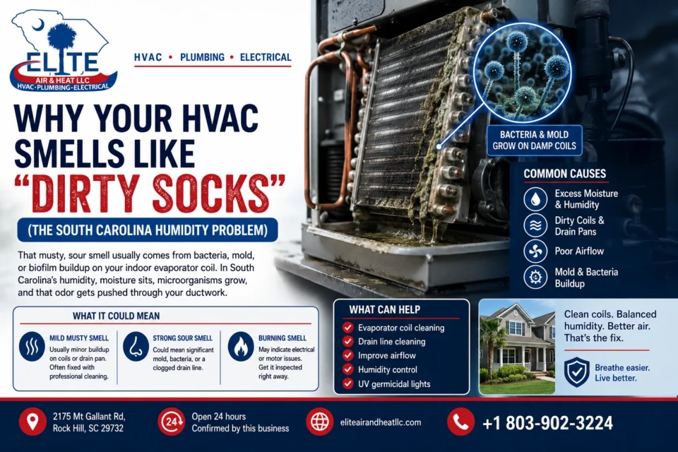 why your hvac smells like dirty socks