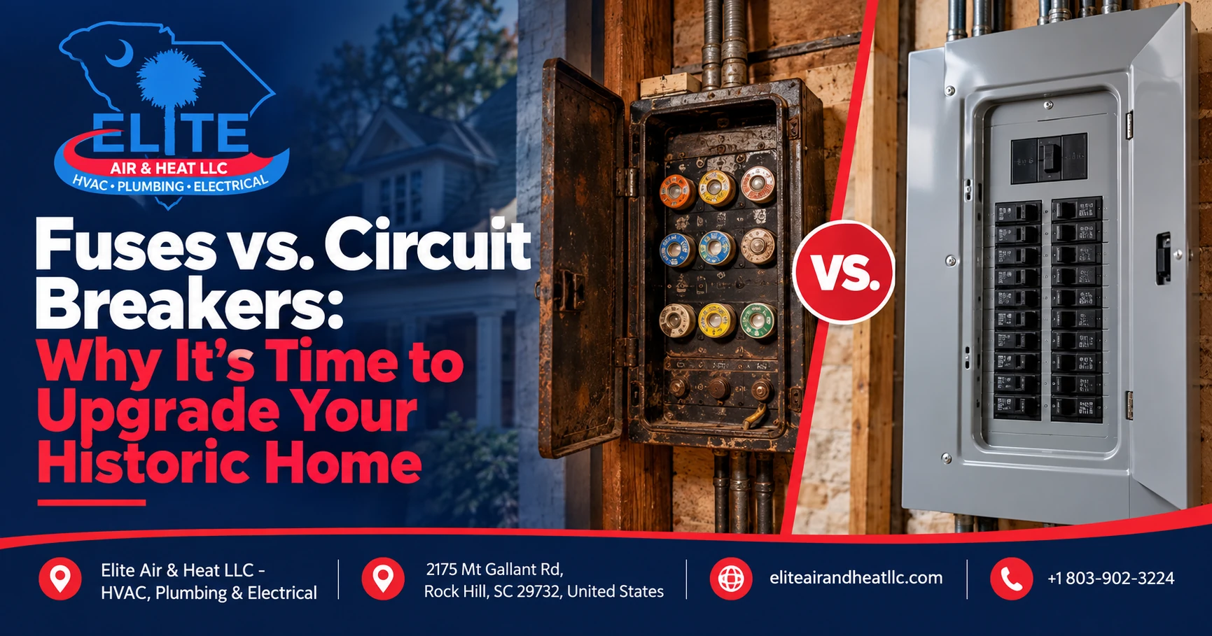Fuses vs. Circuit Breakers: Why It’s Time to Upgrade Your Historic Home