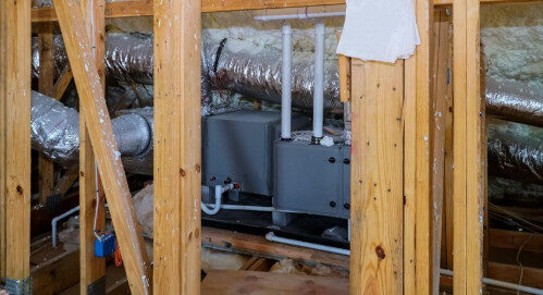 HVAC System Installation in Crawlspace