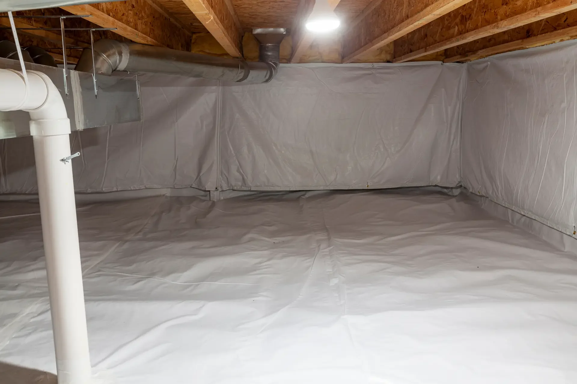 HVAC System Installation in Crawlspace
