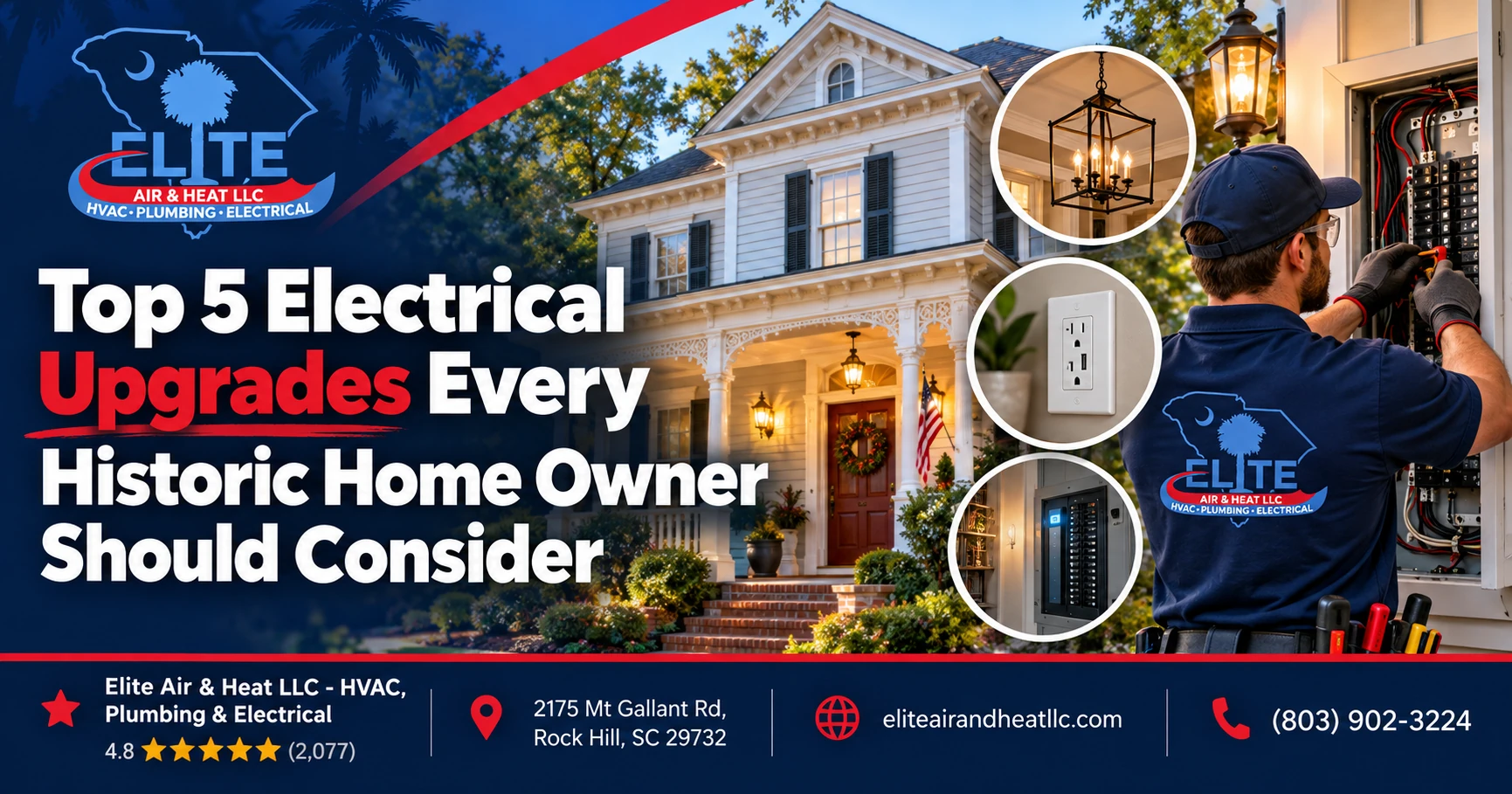 Top 5 Electrical Upgrades Every Historic Home Owner Should Consider
