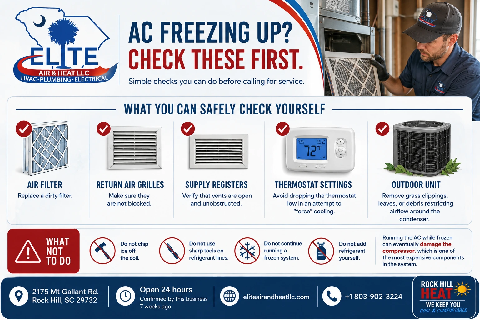 Ac freezing up check these first